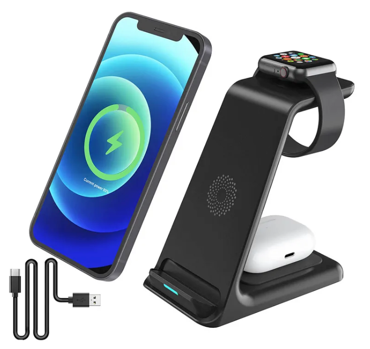 3 in 1 20W Qi Wireless Charger Stand Dock