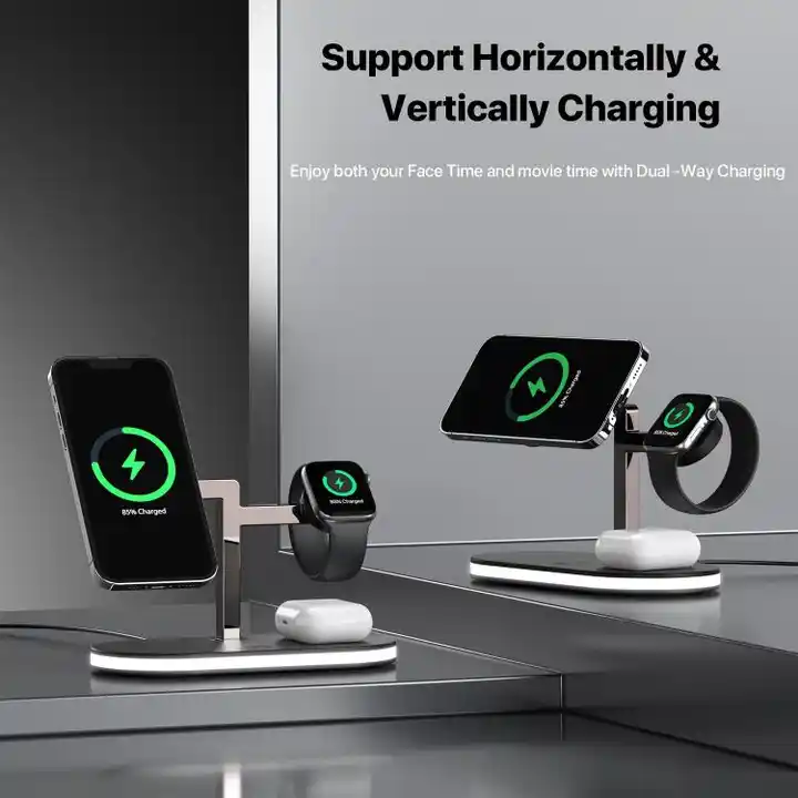 Wireless Charger - 3 in 1 Wireless Charger Lamp edition