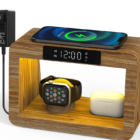 5 in 1 Bamboo Wooden Charging Dock