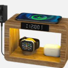 5 in 1 Bamboo Wooden Charging Dock